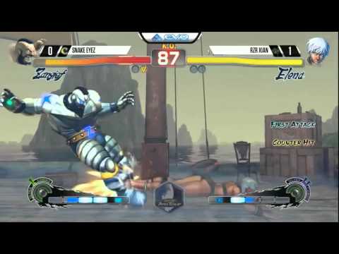 USF4 EVO 2015 Snake eyez (ZANGIEF) vs Xian (ELENA)
