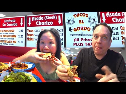 Tacos El Gordo Las Vegas Comida mexicana!