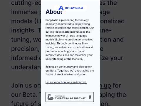 HoopsAI: Your Tailored Trading Companion for Informed Decisions!