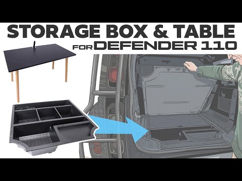 Replacement Under Boot Floor Storage Box With Table for Land Rover Defender L663 110