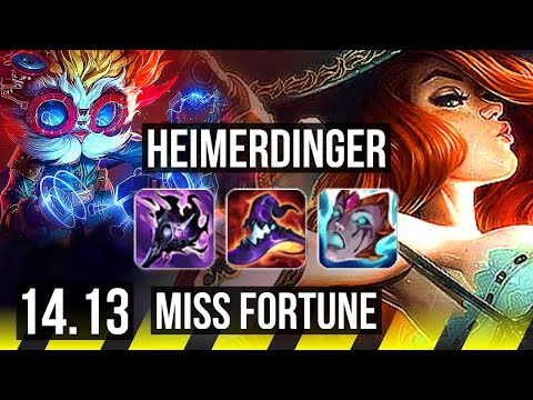 HEIMERDINGER & Leona vs MISS FORTUNE & Rell (ADC) | 5k comeback | EUW Grandmaster | 14.13