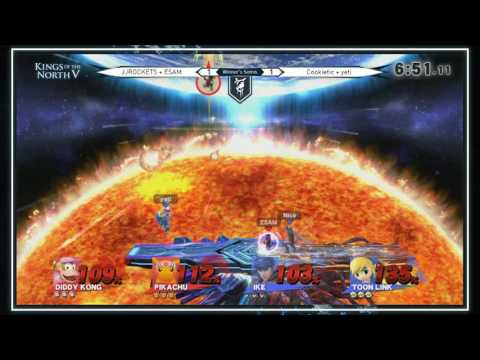 KotN5 - JJROCKETS + PG | ESAM vs Cookietic + yeti - Smash 4 2v2 WS