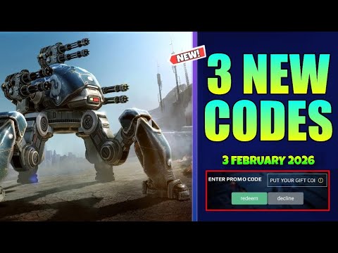 NEW 💥 WAR ROBOTS NEW GIFT CODES 3 FEBRUARY 2026 || WAR ROBOTS PROMO CODES | WAR ROBOTS REDEEM CODES