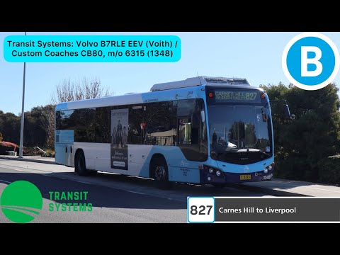 Transit Systems: Volvo B7RLE EEV (Voith) / Custom Coaches CB80, m/o 6315 (1348)