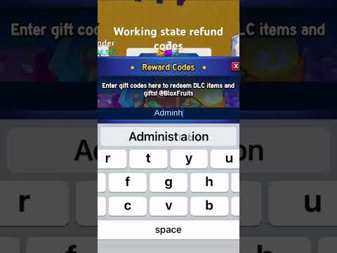 Working state refund code #roblox #bloxfruits #viral