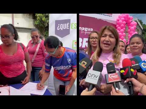 Ministra Yelitze Santaella formó parte de la Ruta Rosa en Naguanagua