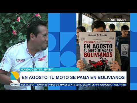 La empresa Honda Center Sport, sucursal Cobija, anunció su promoción para el mes de agosto