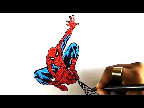 How to Draw Spiderman Easy | Spiderman Drawing for kids – Simon Erene