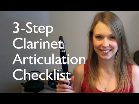 3 Steps to Clarinet Articulation