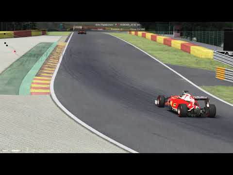 F1 2019 vs 2018 vs 2017 vs 2016 vs 2015. Ferrari cars. Spa. Assetto corsa