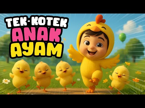 Tèk Kotek Anak Ayam 🐣 | Lagu Anak Ceria & Edukatif | Belajar Berhitung