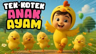 Download lagu Tèk Kotek Anak Ayam 🐣 | Lagu Anak Ceria & Edukatif | Belajar Berhitung mp3