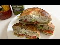 Bagel Sandwich Easy Sandwich Recipe Bagel Recipe