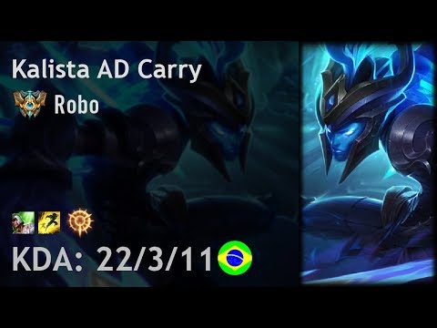 Kalista AD Carry vs Tristana - Robo - BR Challenger Patch 7.24