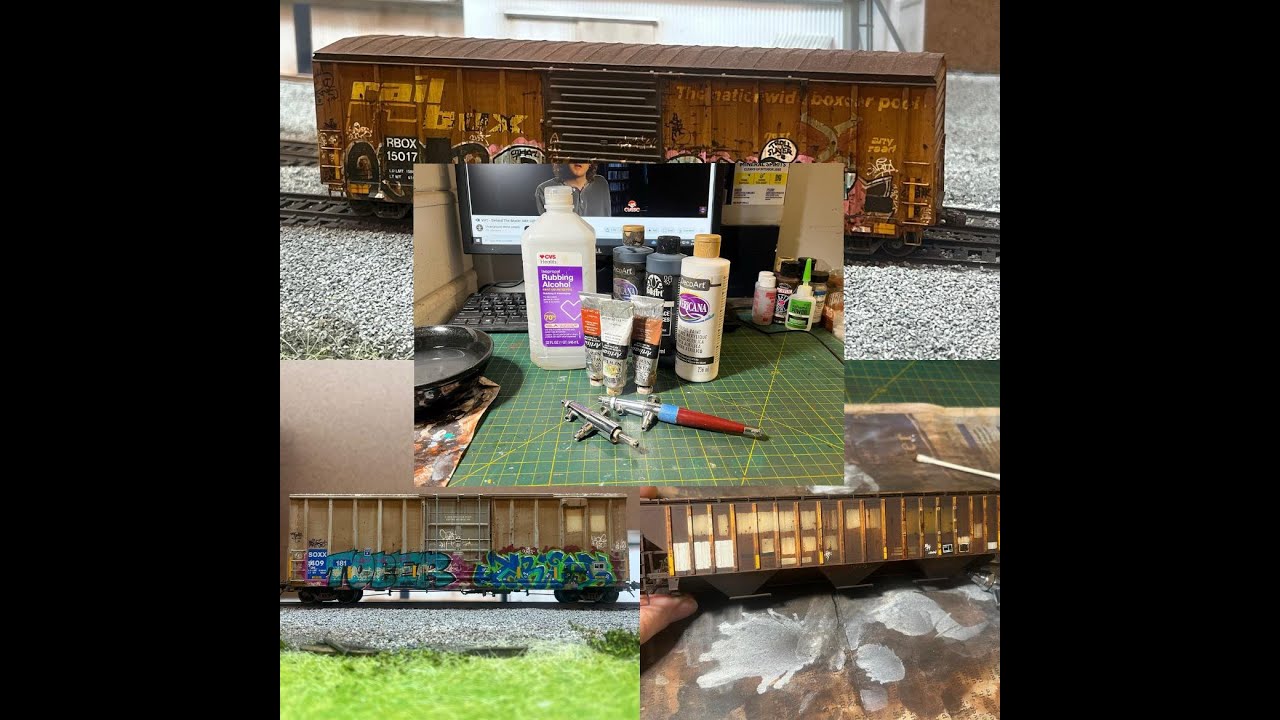 The Art Of Airbrushing For Model Trains!   The Key To Realistic Weathering!