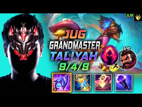 GrandMaster Taliyah Jungle vs Graves - 천상계 정글 탈리야 템트리 룬 루덴 수확 タリヤ Талия 岩雀 塔莉雅 - LOL KR 11.19