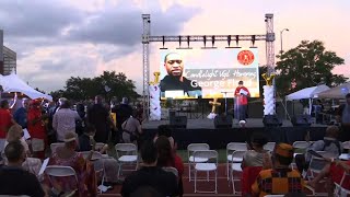 Vigil held in Houston for George Floyd