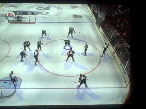 NHL 2005, Dynasty, Boston Bruins first loss of the year (SO) tied game with 3 seconds left