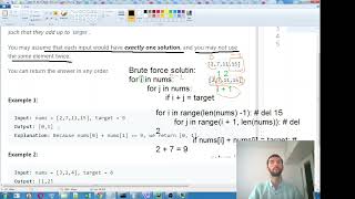 Download the video "Leetcode problems - 1. Two Sum with drawing - two solutions in python"