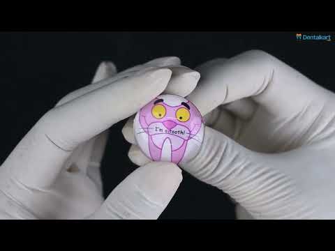 iDENTical Pink Panther Tooth Shape Brooch ZYR-4017