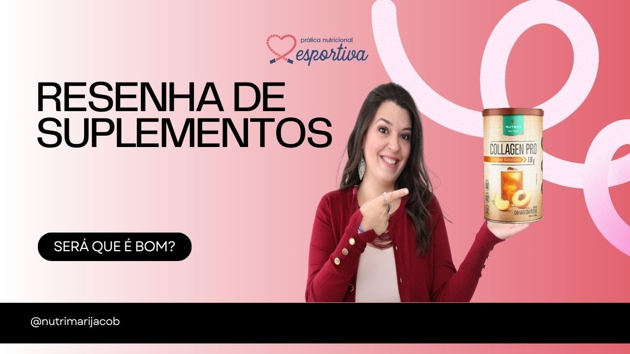 Miniatura da avaliação em vídeo de Collagen Pro Hidrolisado Body Balance 450g Nutrify Sabor Chocolate Belga