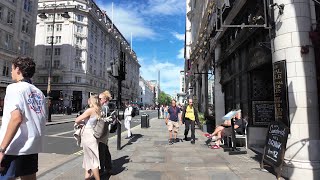 London Walking Tour | Strand, Waterloo Bridge, Southbank Boardwalk | 4K HDR City Walk