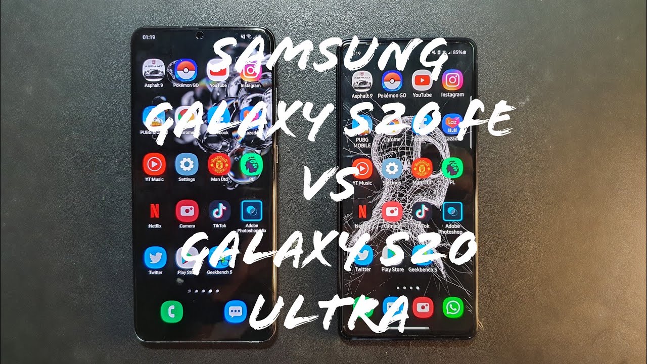 Samsung S20 Ultra VS Samsung S20 FE - Speed, RAM, Temperature, Benchmark Test!