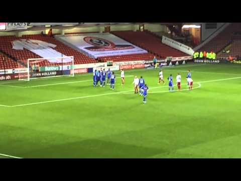 Jose Baxter scores penalty | Sheffield United vs Notts County JPT 2015