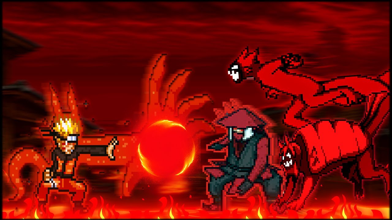 NARUTO OP VS OS JINCHUURIKIS OP NO MUGEN! ESSE NARUTO TA BEM BRABO