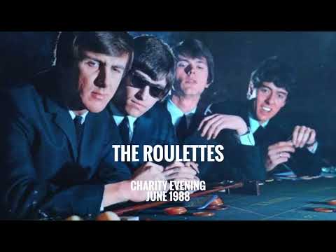 Adam Faith and The Roulettes 1988 reunion (John 'Mod' Rogan, Russ Ballard, Pete Thorpe & Bob Henrit)