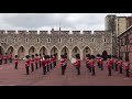 Queen's Royal Guard perform Star Wars Imperial March at Windsor Castle during Changing Of The Guard