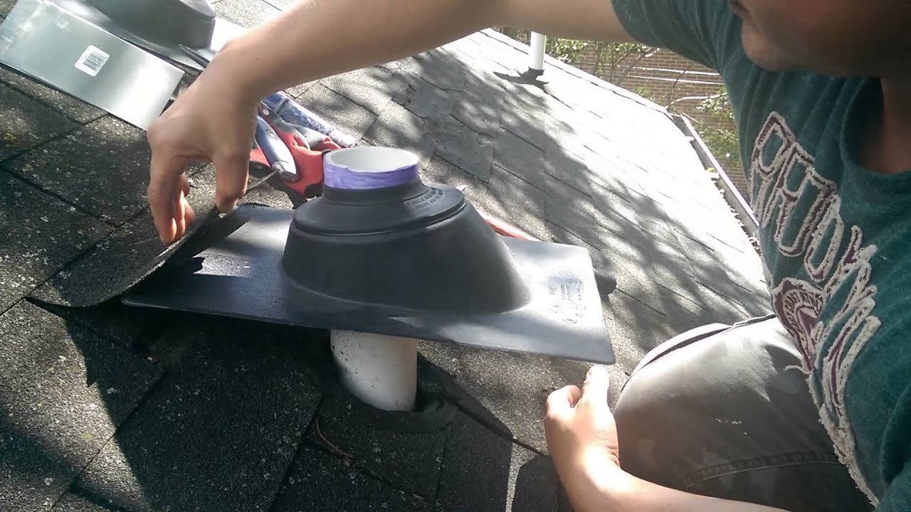 Instalacion de botas para tubos de ventilacion