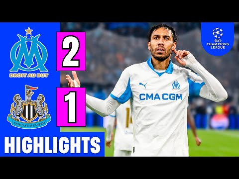 Marseille vs Newcastle 2-1 | Highlights | Aubameyang Goals | UEFA Champions League 2025/26 | Barnes