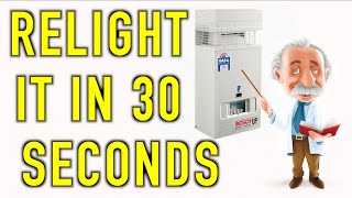 How to relight a Bosch 10P gas hot-water heater