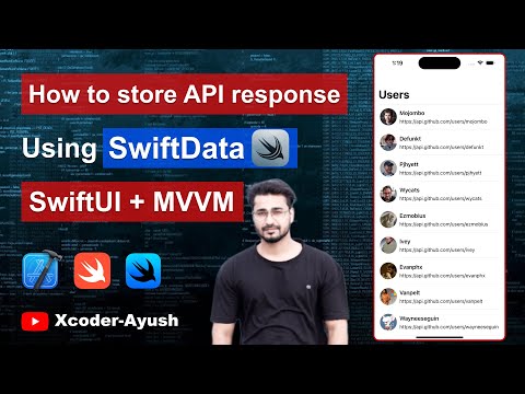 How to store/persist API response locally using SwiftData (SwiftUI + MVVM) Swift in Xcode-15 (iOS)