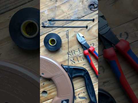 Electrician Quick Tip 4 - Fish Tape Trick ⚡️