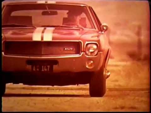 1968 AMC AMX in Goodyear Tire Commercial Paul Frees Voice over version B