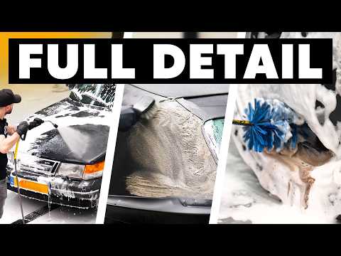 30 Year Old Saab 900 Convertible - Wash, Polish & Coating