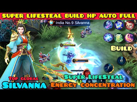 SUPER LIFESTEAL BUILD HP AUTO FULL! Silvanna Best Build 2022 - Build Silvana Boo Daynimo 2022 ~ MLBB