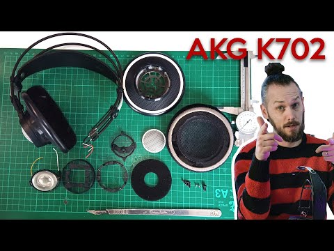 AKG K702 dismantling and design review of this overly complex headphone