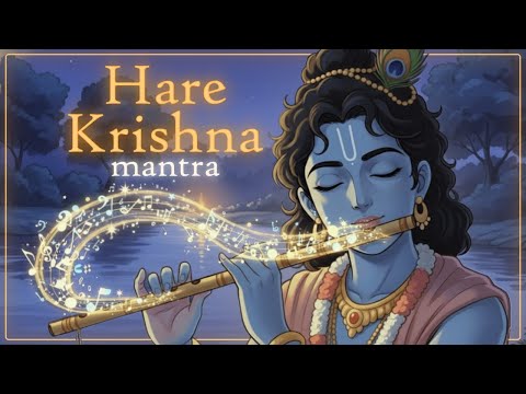 Hare Krishna Maha Mantra ● HD Animation of Krishna in the Forest ● Deep Meditation and Peace