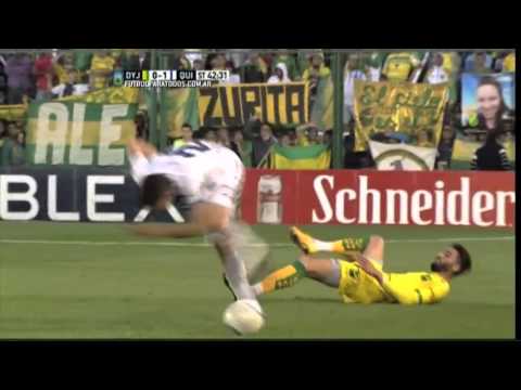 Expulsión de Bertocchi. Defensa 0 - Quilmes 1. Fecha 26. Primera División 2015. FPT.