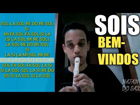HINO DE N° 433 (SOIS BEM-VINDOS) DA HARPA CRISTÃ - FLAUTA DOCE COM NOTAS/PARTITURA - COMO TOCAR