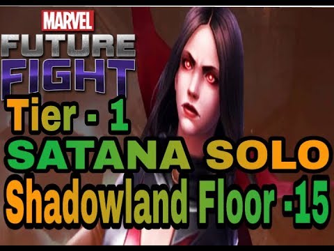 [Marvel future fight] Tier-1 SATANA Solo Shadowland floor- 15