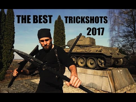 SAVAGE LEVEL 666% TRICK SHOTS WITH THROWING WEAPONS 2017 Video