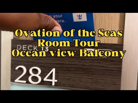 Thumbnail for Ovation of the Seas Ocean View Balcony Room Tour | Deck 13 Room 284 🚢 🌊