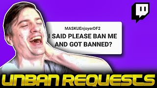 TMM Does Twitch Chat Unban Requests... Unhinged Chatters