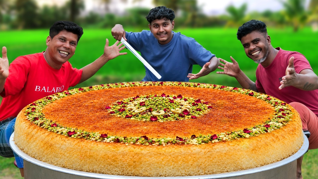 KING OF KUNAFA | We Cooked World's Biggest Kunafa | Kunafa Recipe