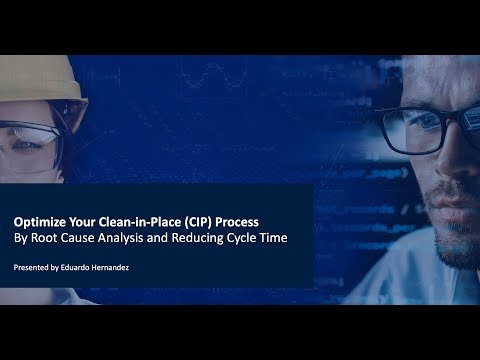 Clean-in-Place (CIP) Process Optimization - Use Case Demo