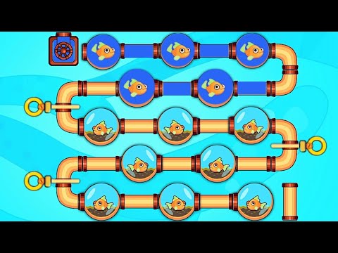 New save the fish game / New updated save  fish pull the pin mobile game / level 10186 - 10208